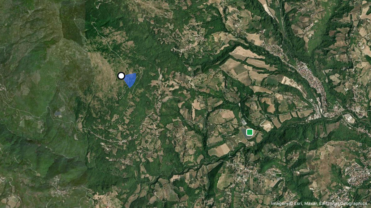 Satellite map of Ionella with its launches and landings