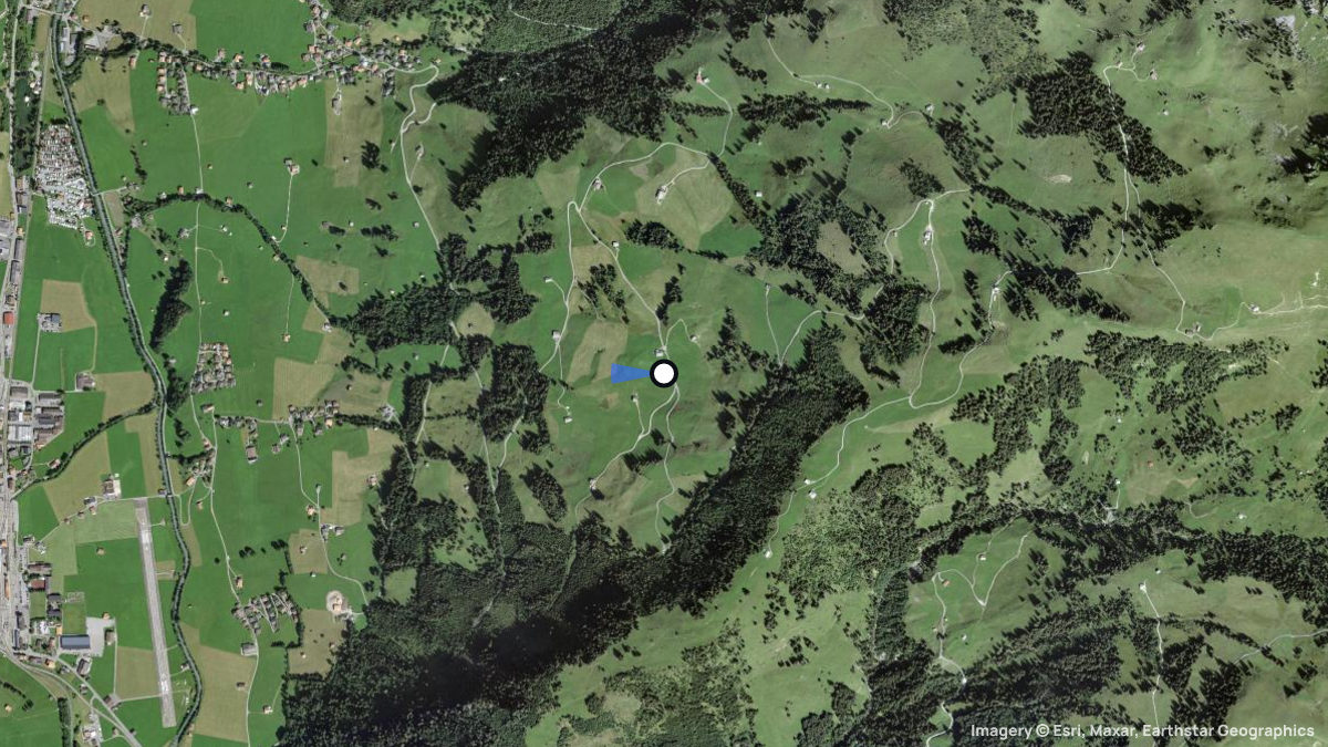 Satellitenkarte von Danielsweid mit Start- und Landeplätzen