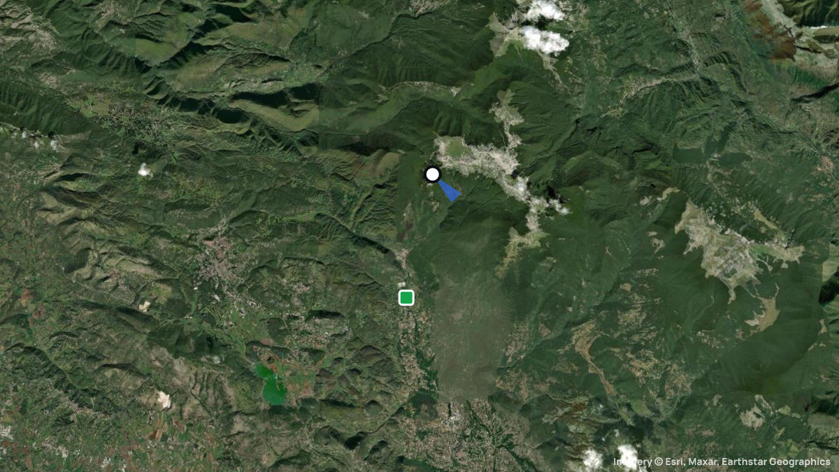 Satellitenkarte von Campocatino mit Start- und Landeplätzen