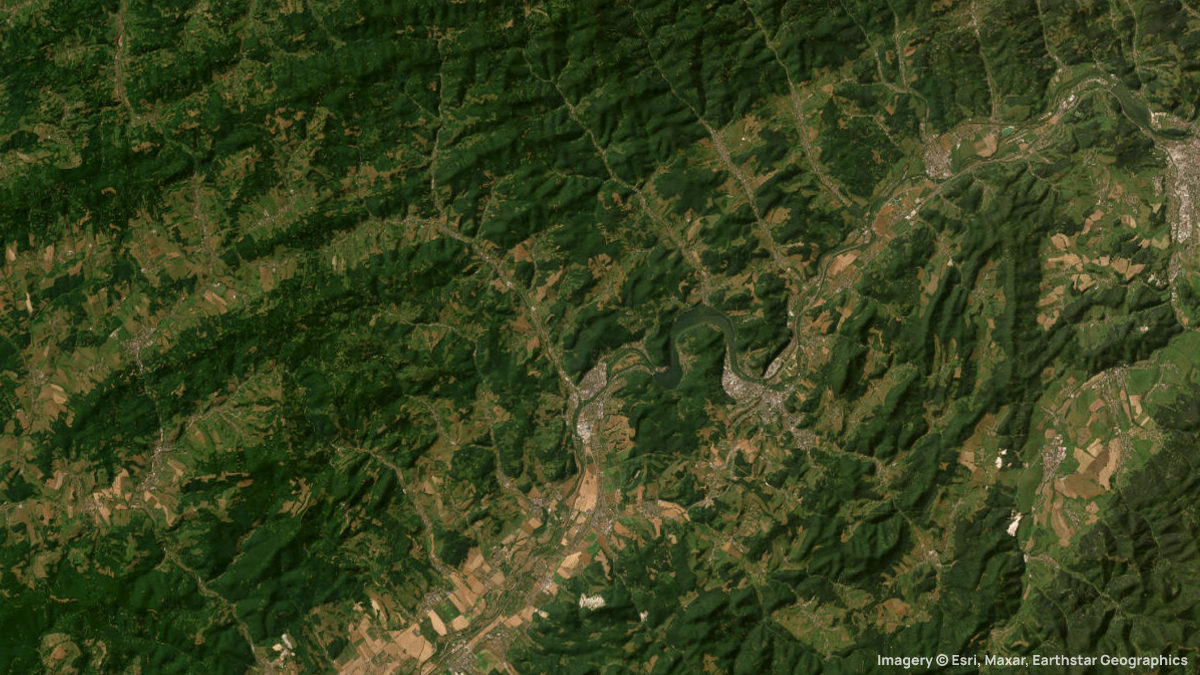 Satellite map of Baske with its launches and landings