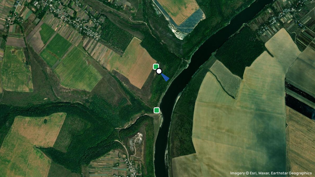 Satellite map of Isakiv with its launches and landings