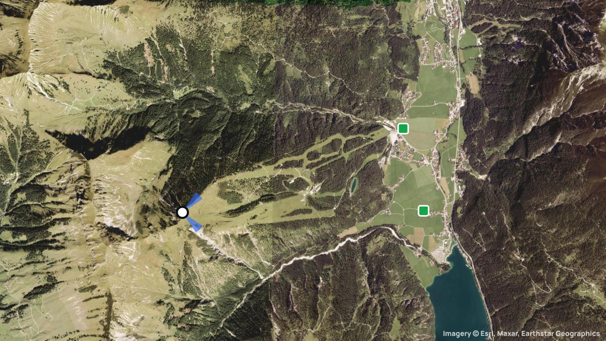 Satellite map of Christlum with its launches and landings