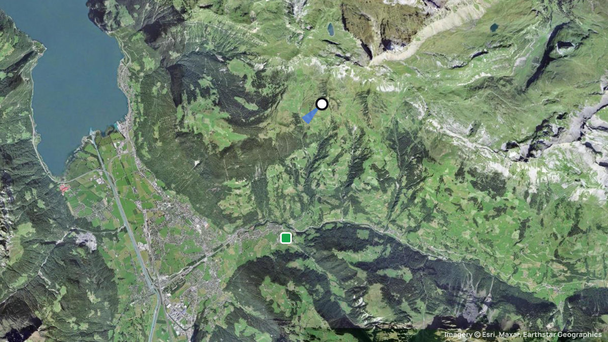 Satellite map of Ruogig with its launches and landings