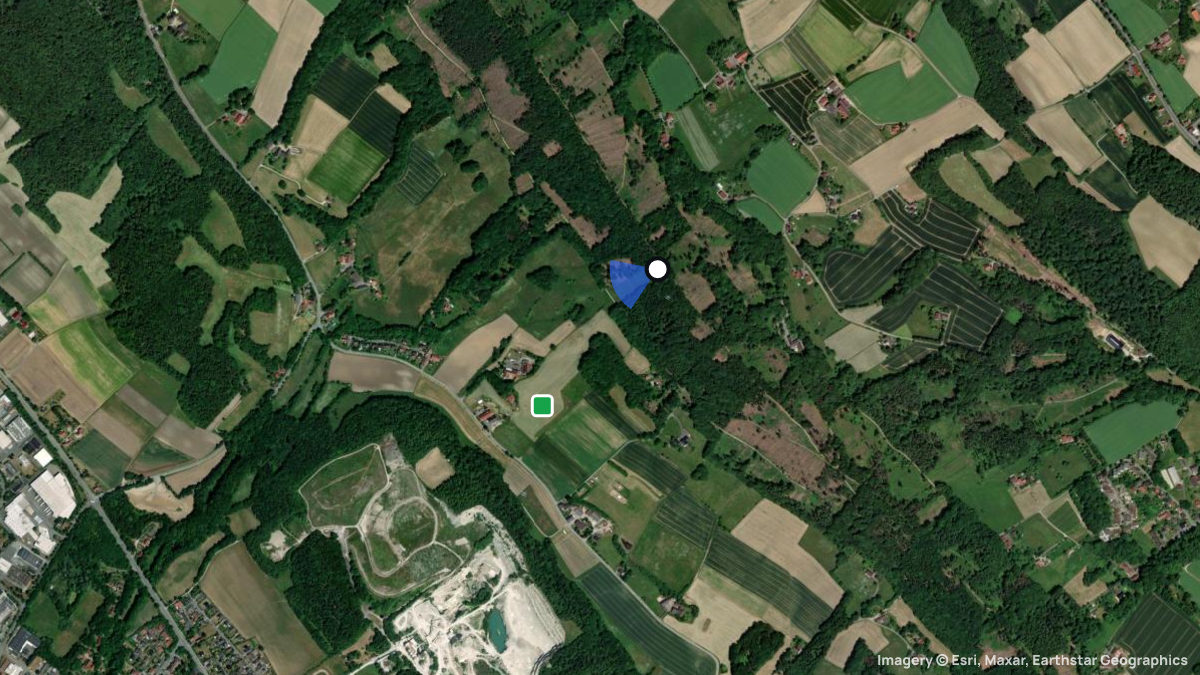 Satellite map of Ascheloh with its launches and landings