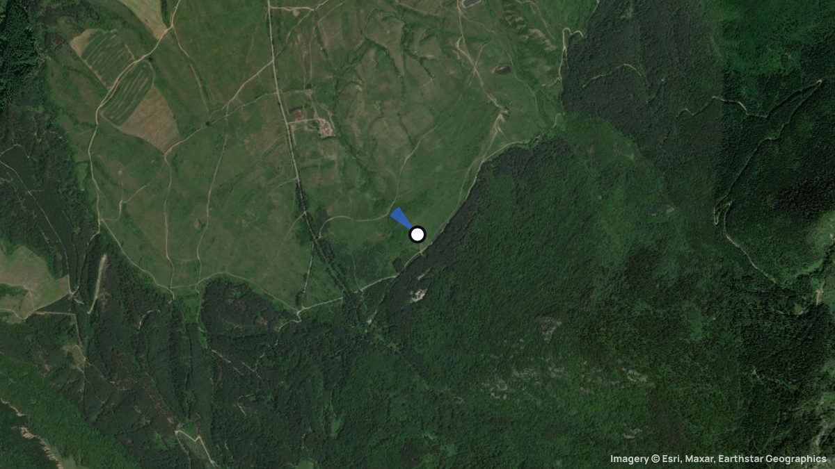 Satellite map of Dupniza with its launches and landings