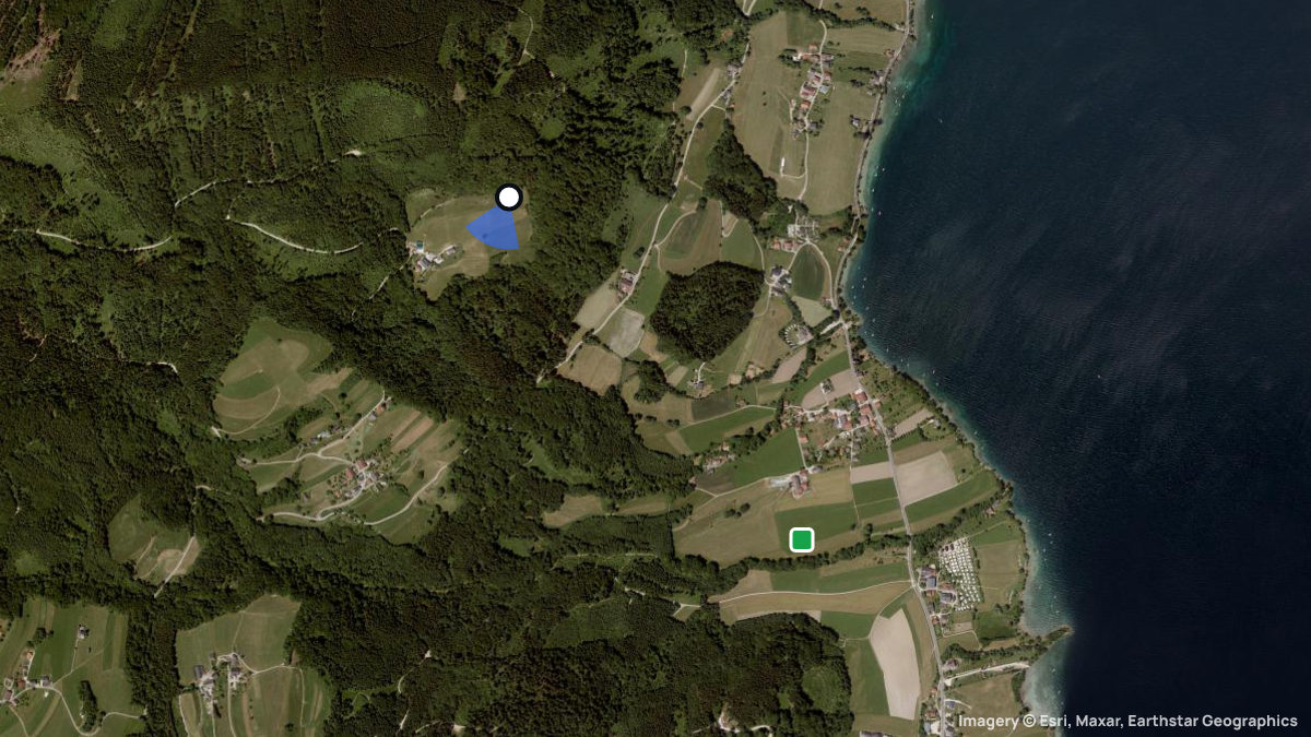 Satellite map of Reiter Gupf with its launches and landings
