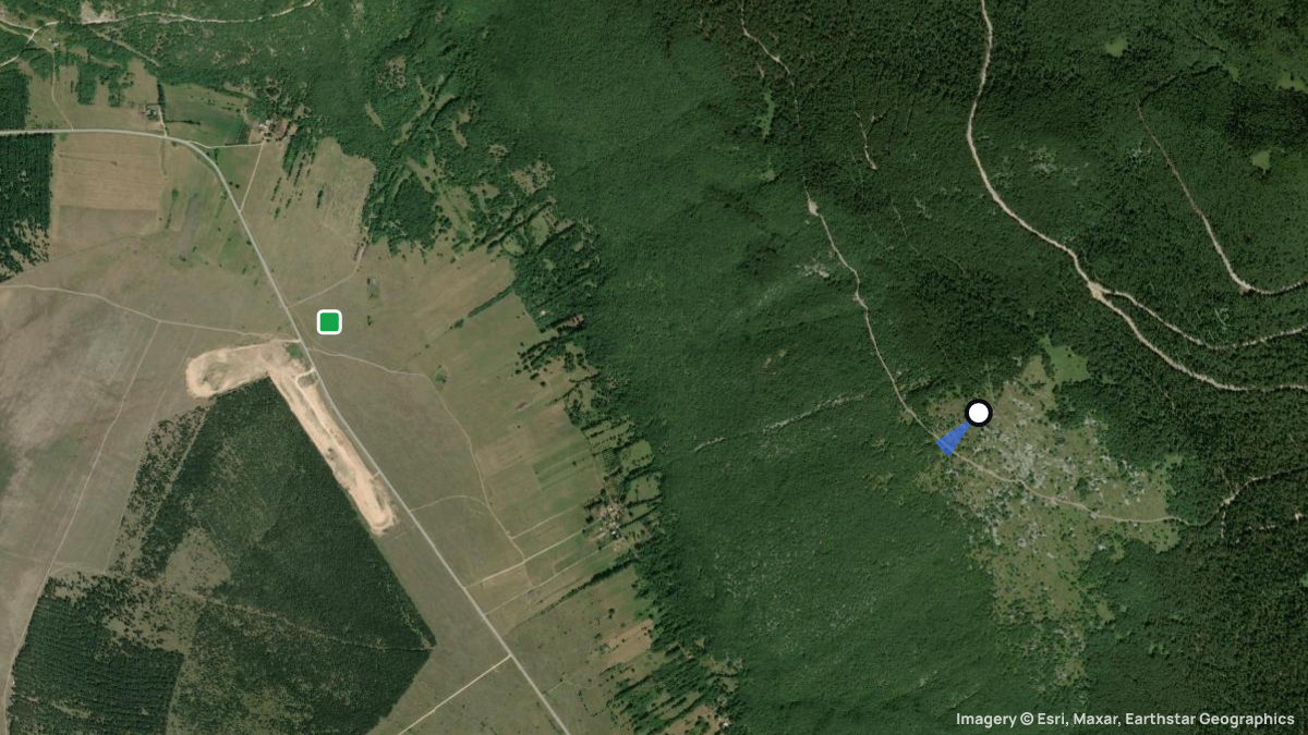 Satellite map of White Field with its launches and landings