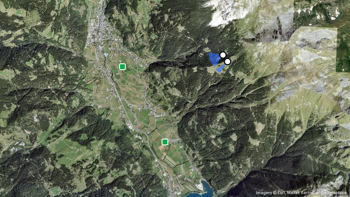 Satellite map of Sassiglion with its launches and landings