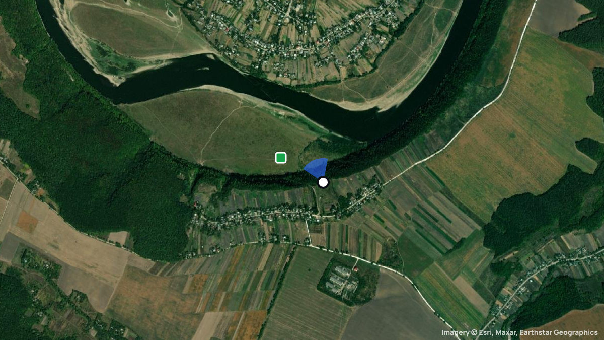 Satellite map of Odaiv with its launches and landings