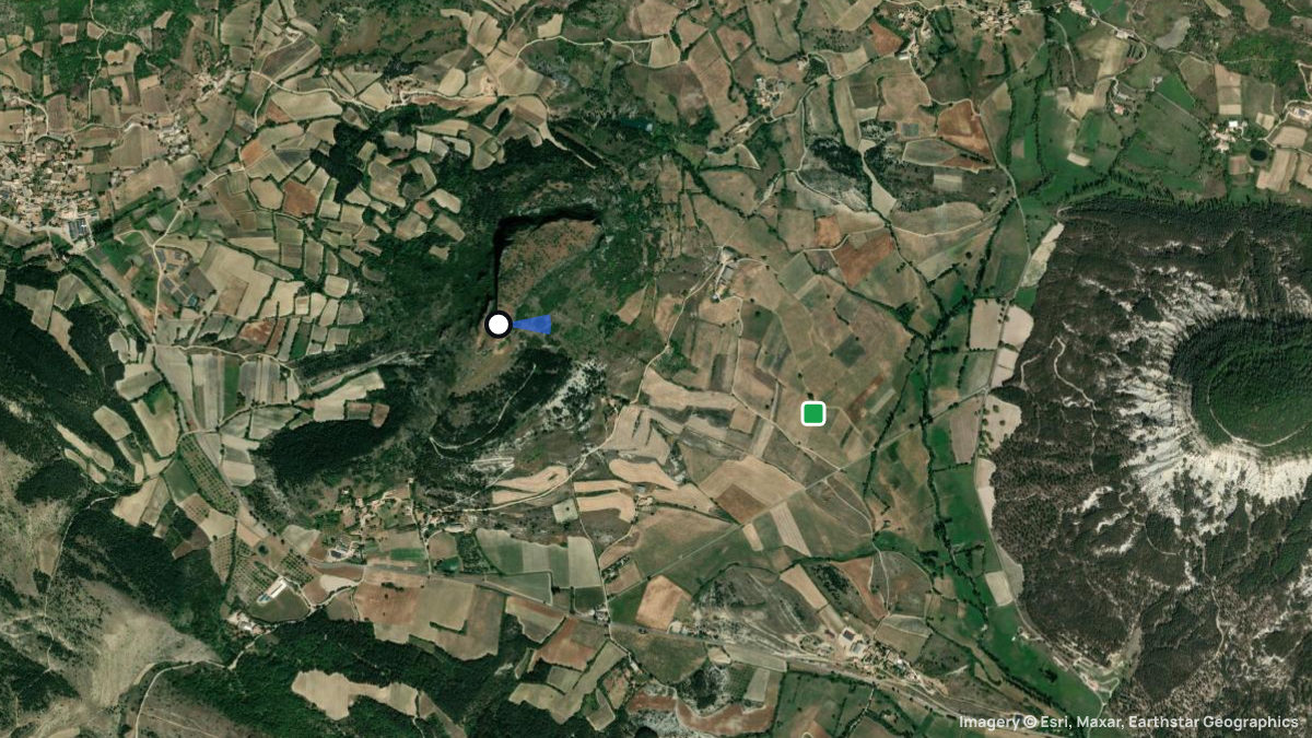 Satellitenkarte von Du Fort mit Start- und Landeplätzen