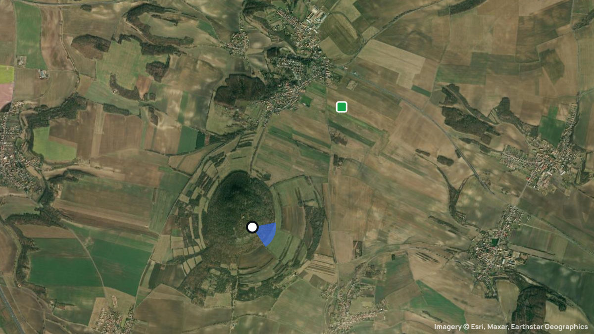 Satellite map of Rip with its launches and landings