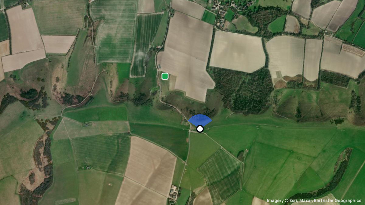 Satellite map of Firle with its launches and landings