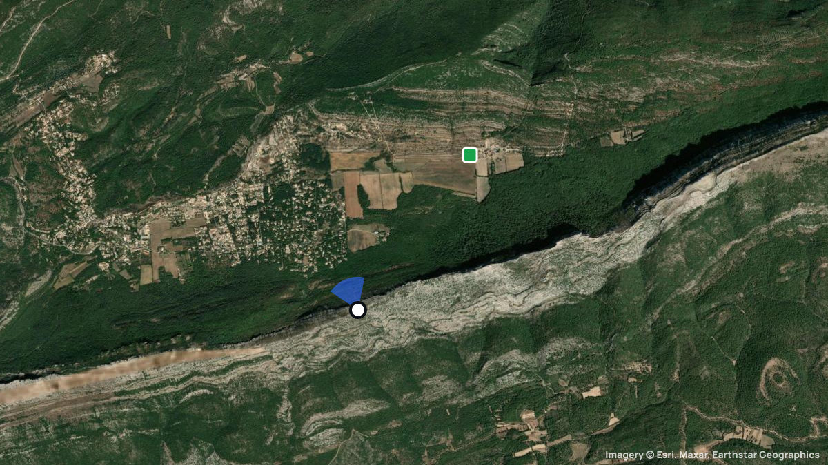 Satellite map of Saint-Baume with its launches and landings
