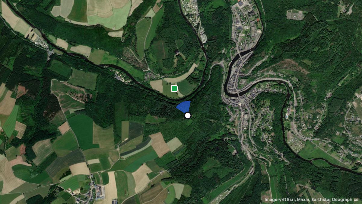Satellite map of Corimont with its launches and landings