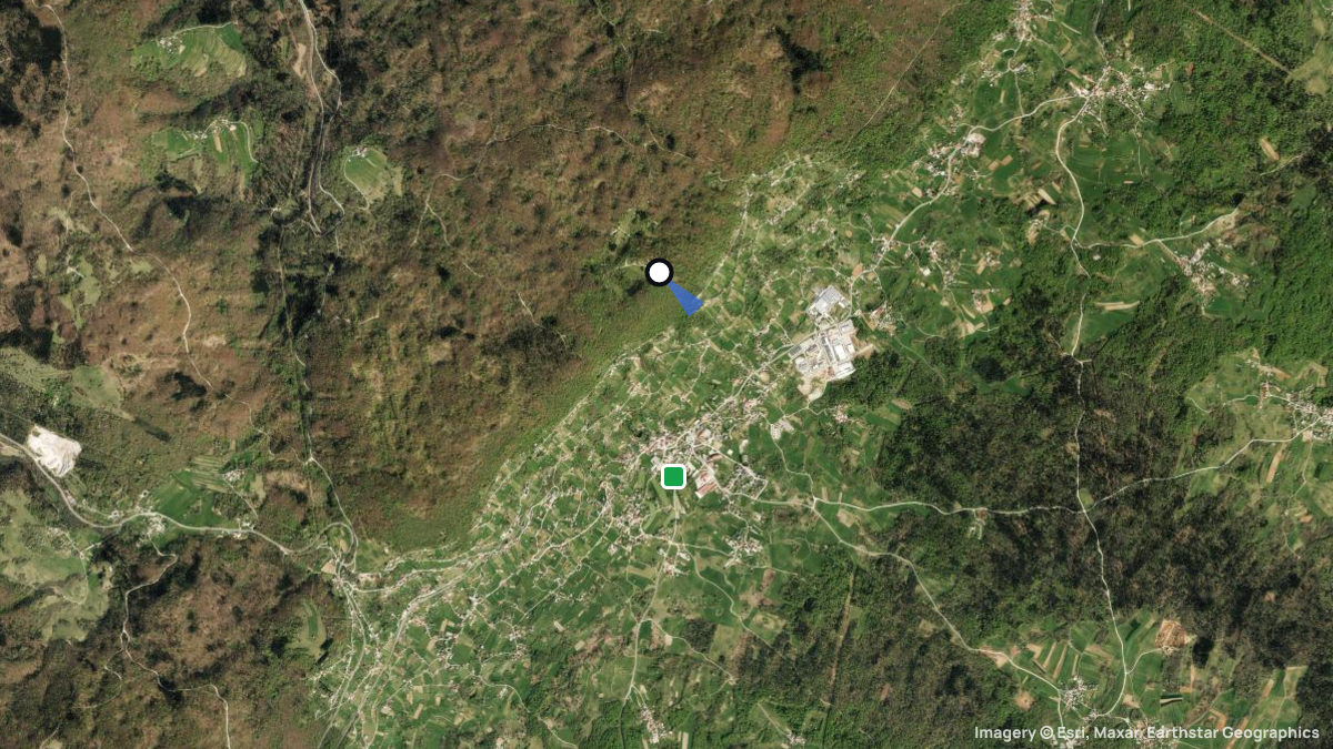 Satellite map of Smuk with its launches and landings
