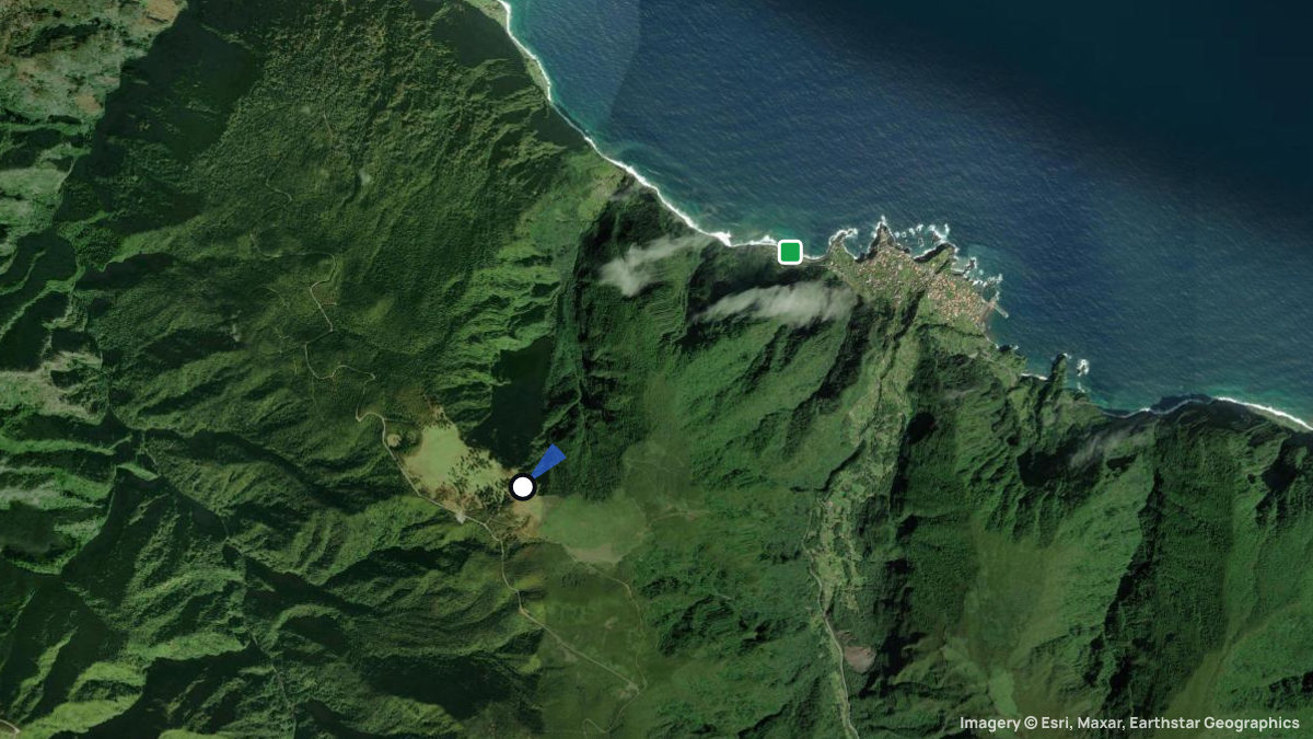 Satellite map of Fanal with its launches and landings