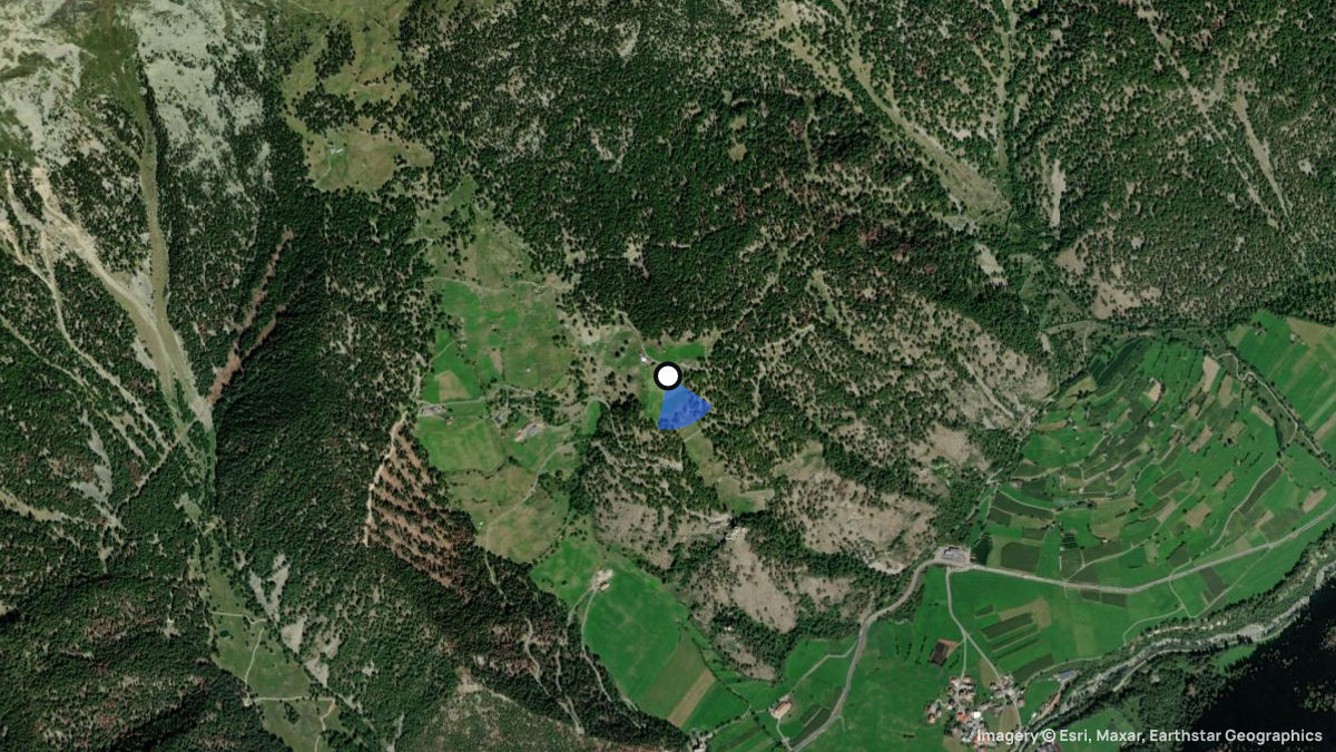 Satellite map of Egghof with its launches and landings