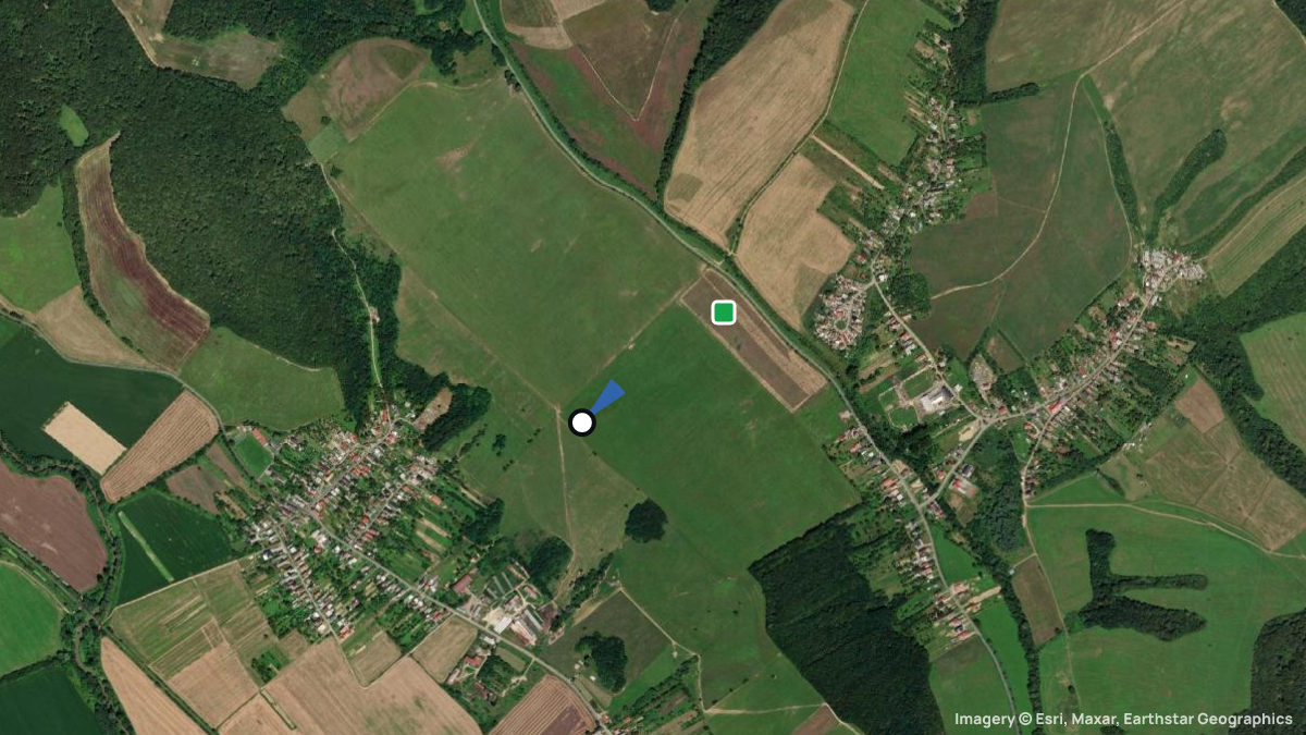 Satellite map of Cicava with its launches and landings