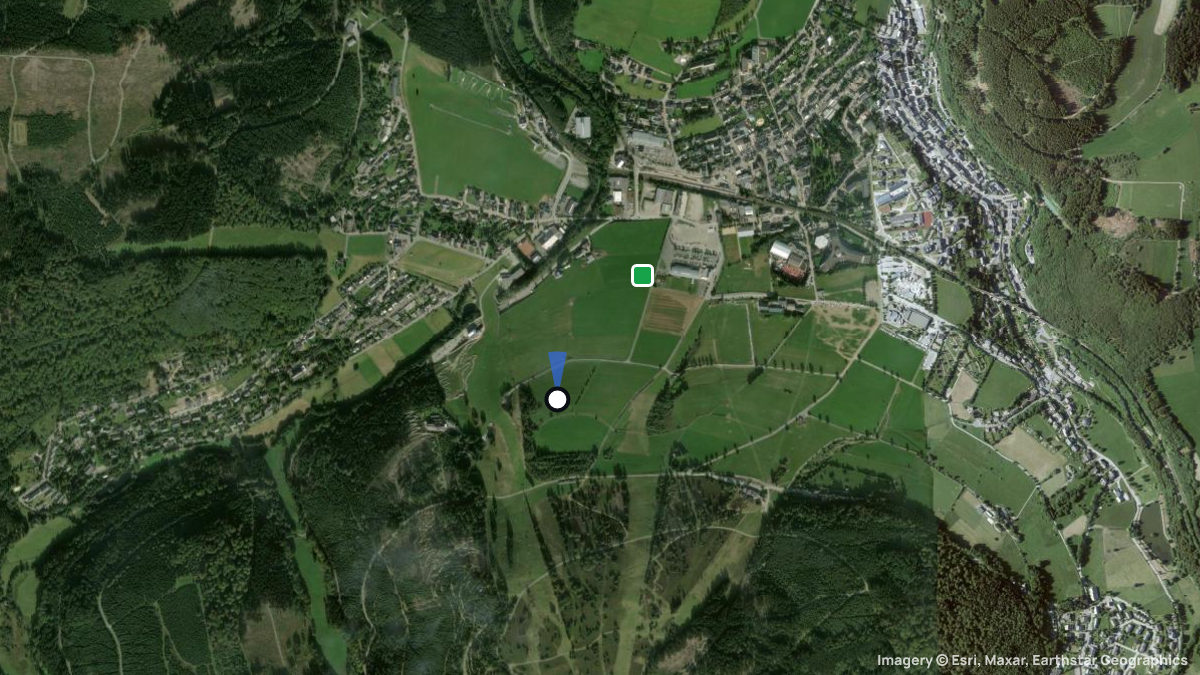 Satellite map of Am kleinen Holze with its launches and landings
