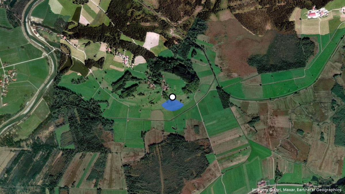 Satellite map of Osterbuchberg with its launches and landings