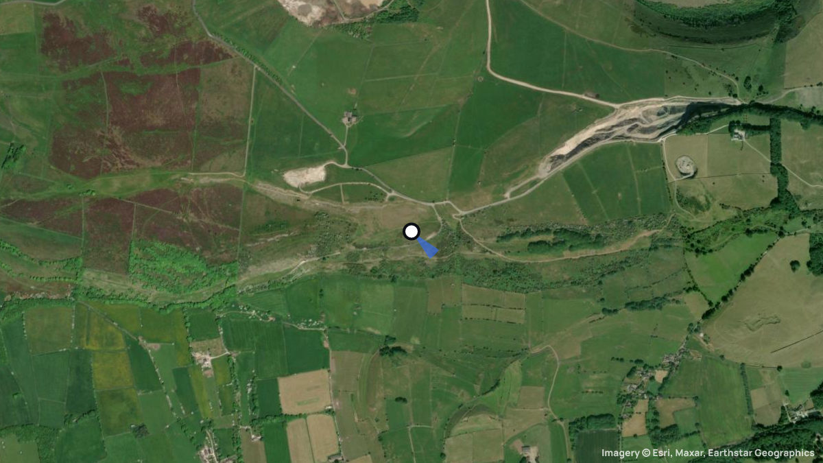 Satellite map of Longstone Edge with its launches and landings