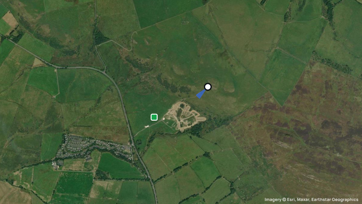 Satellite map of North Lakes with its launches and landings