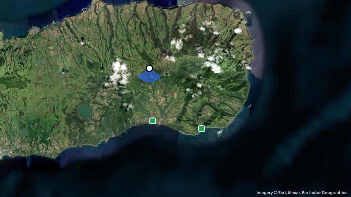 Satellite map of Planalto dos Graminhais with its launches and landings