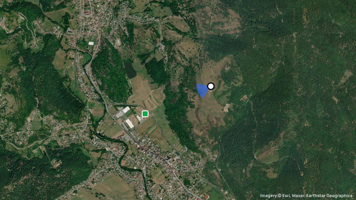 Satellite map of Siebach with its launches and landings