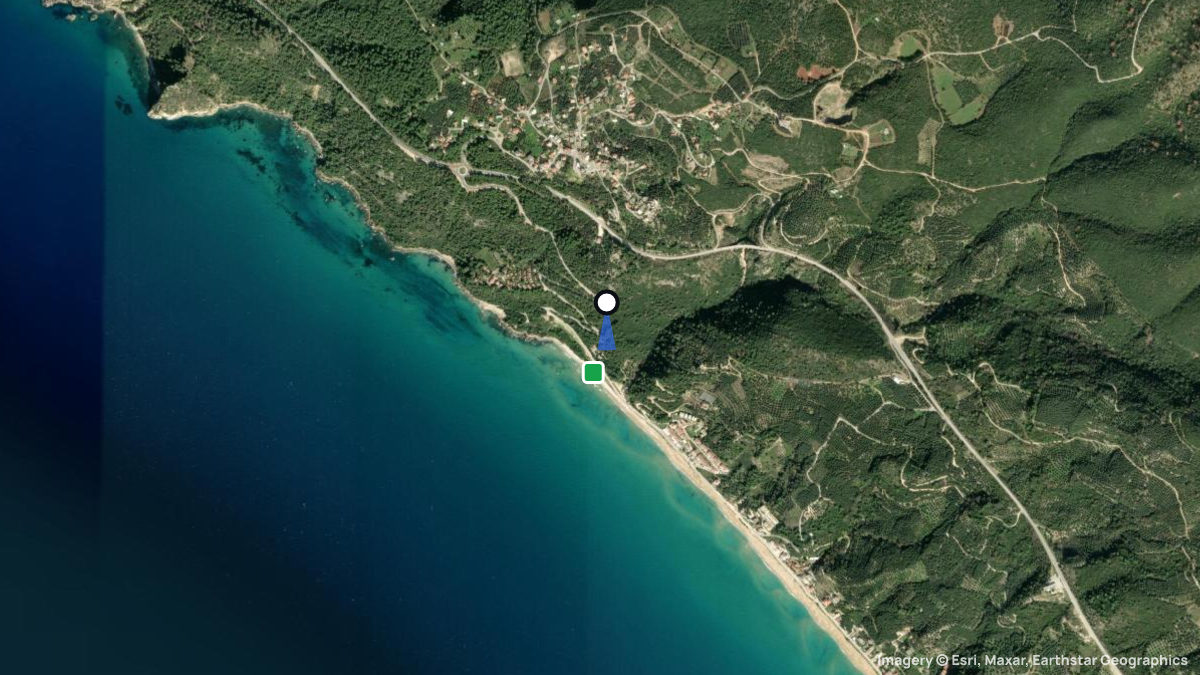 Satellite map of Loutsa with its launches and landings