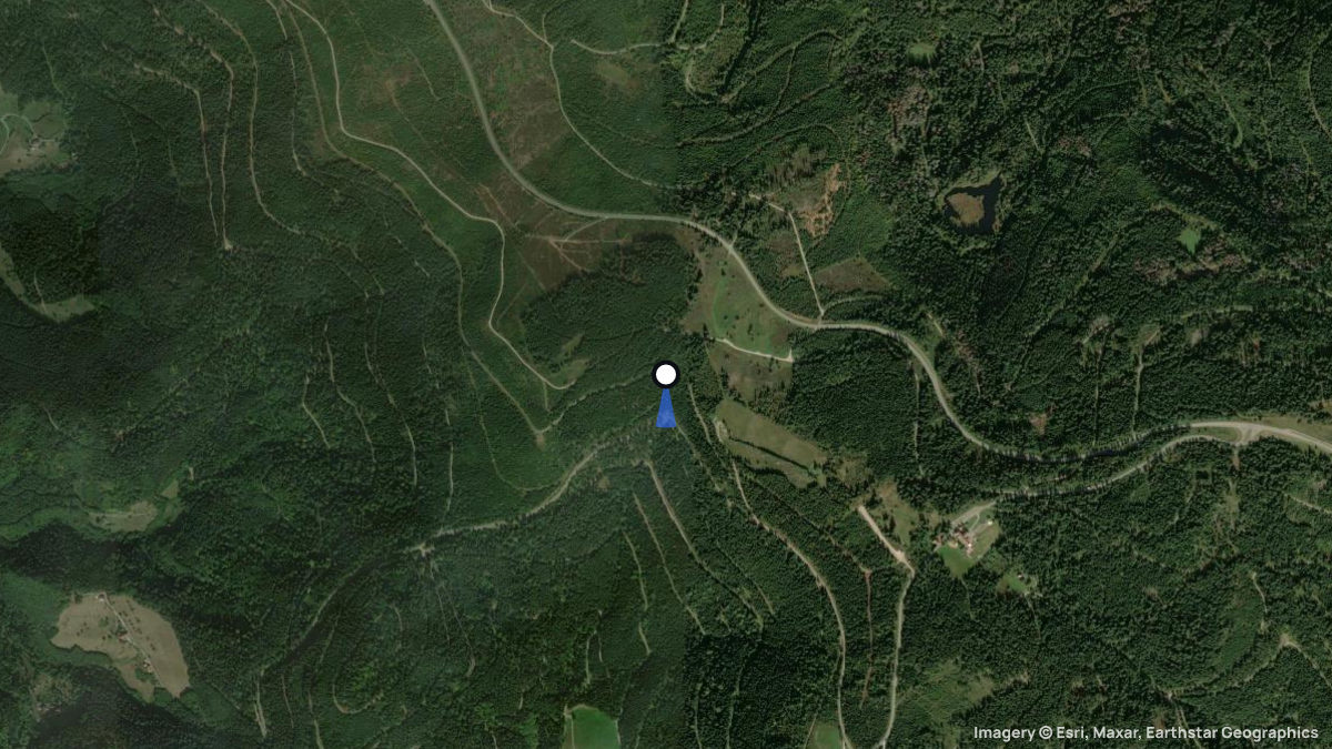 Satellite map of Oppenau S with its launches and landings