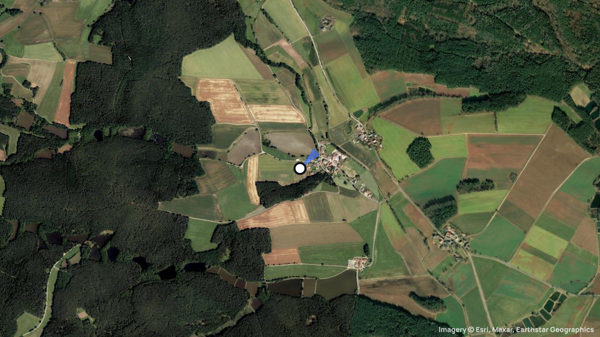Satellite map of Bühl with its launches and landings