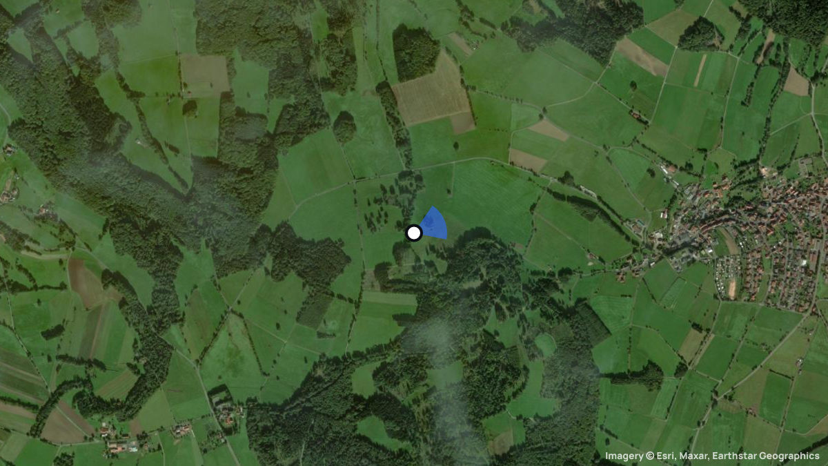 Satellite map of Heubach with its launches and landings