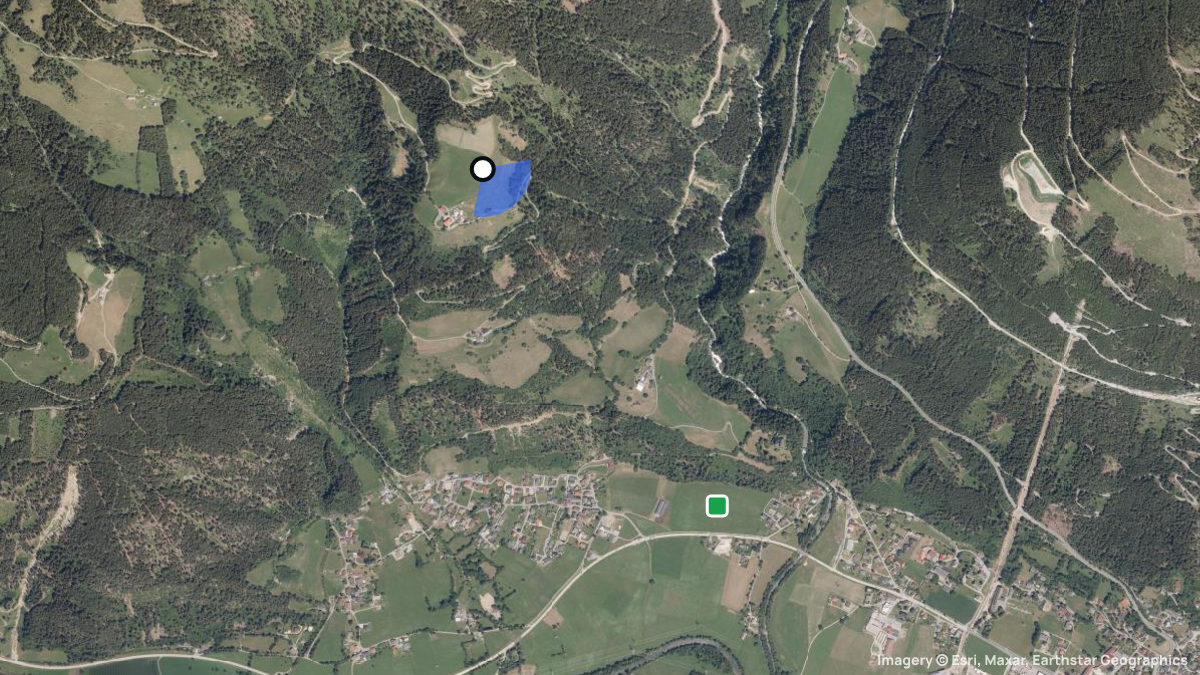 Satellite map of Semslach with its launches and landings