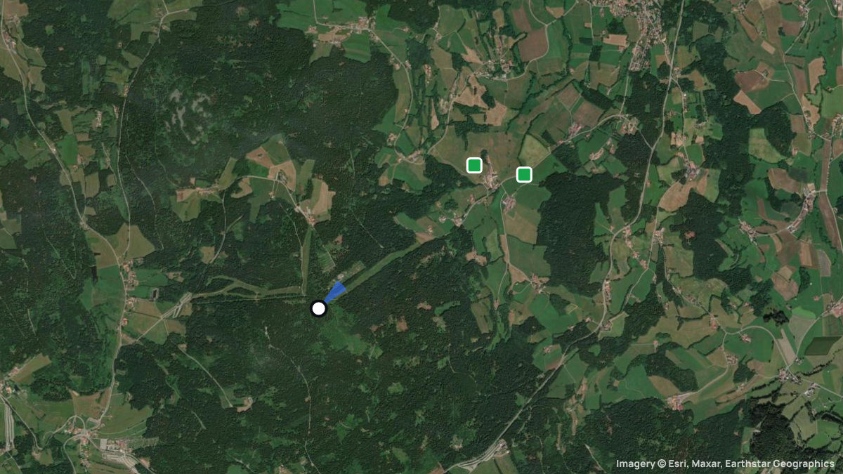 Satellite map of Pröller with its launches and landings
