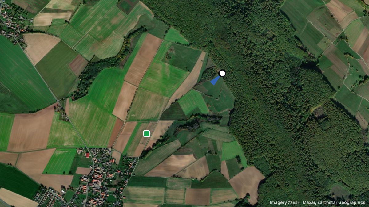 Satellite map of Dielmissen Ith S with its launches and landings