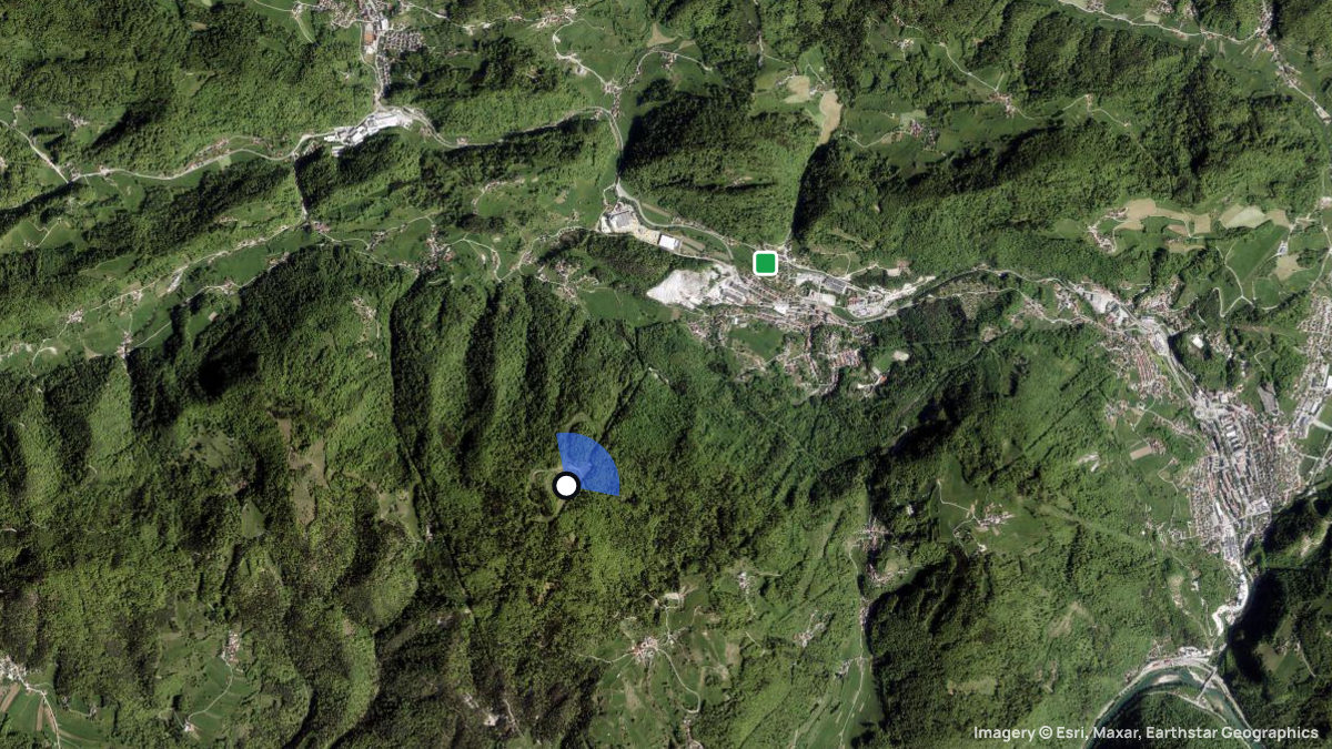 Satellite map of Marela with its launches and landings