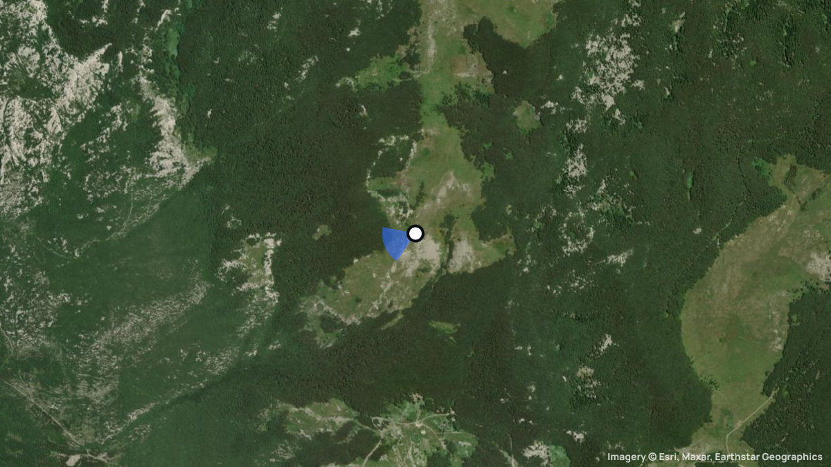 Satellite map of Velbit with its launches and landings