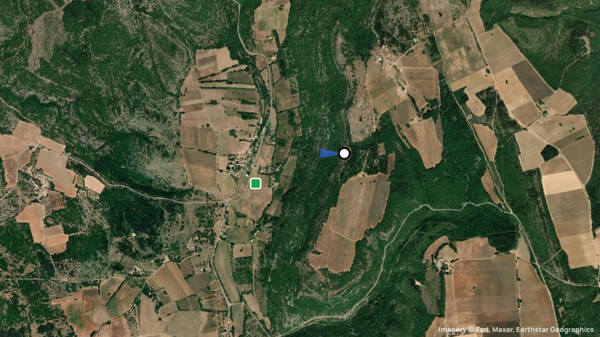 Satellitenkarte von La Tour mit Start- und Landeplätzen