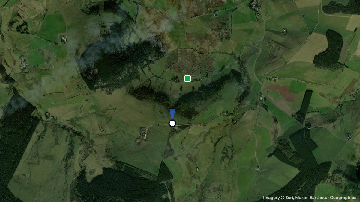 Satellite map of Chaudeyrolles with its launches and landings