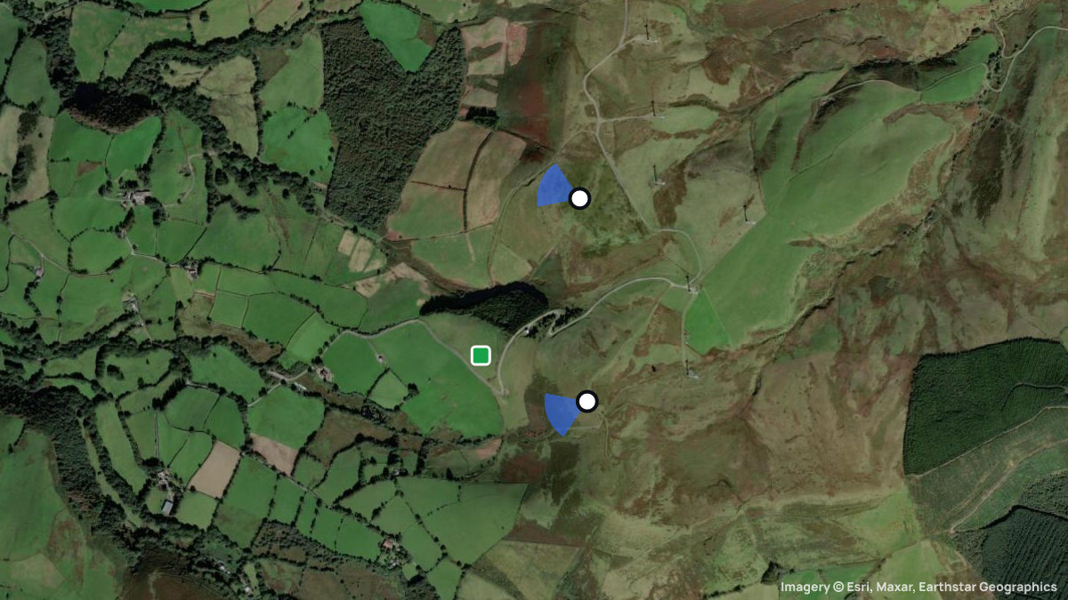 Satellite map of Cemmaes with its launches and landings