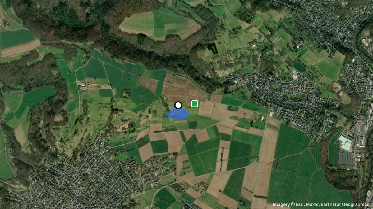Satellite map of Rodenbach with its launches and landings