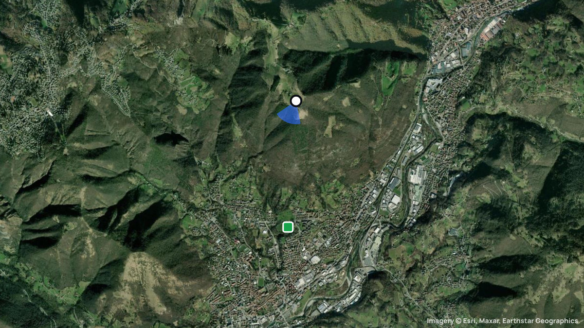 Satellite map of Albino with its launches and landings