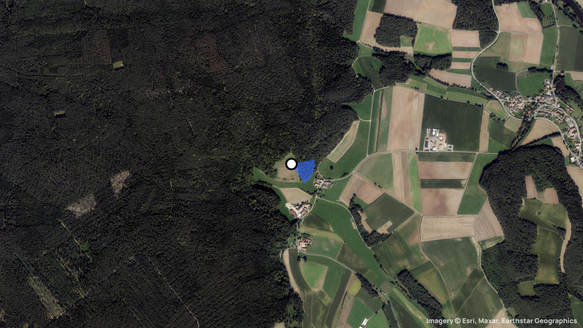 Satellite map of Wöllmannsbach with its launches and landings
