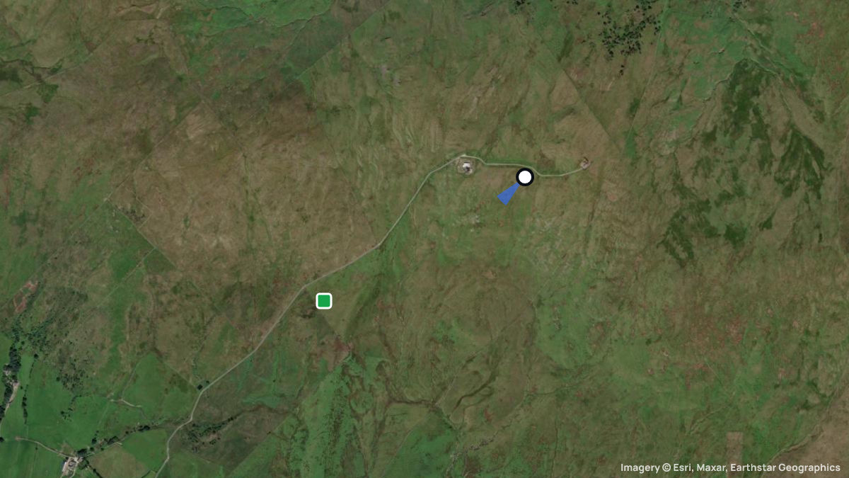 Satellite map of Whinfell with its launches and landings