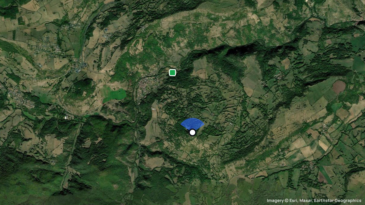 Satellite map of Brionnet with its launches and landings