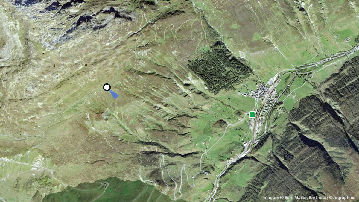 Satellite map of Tätsch with its launches and landings