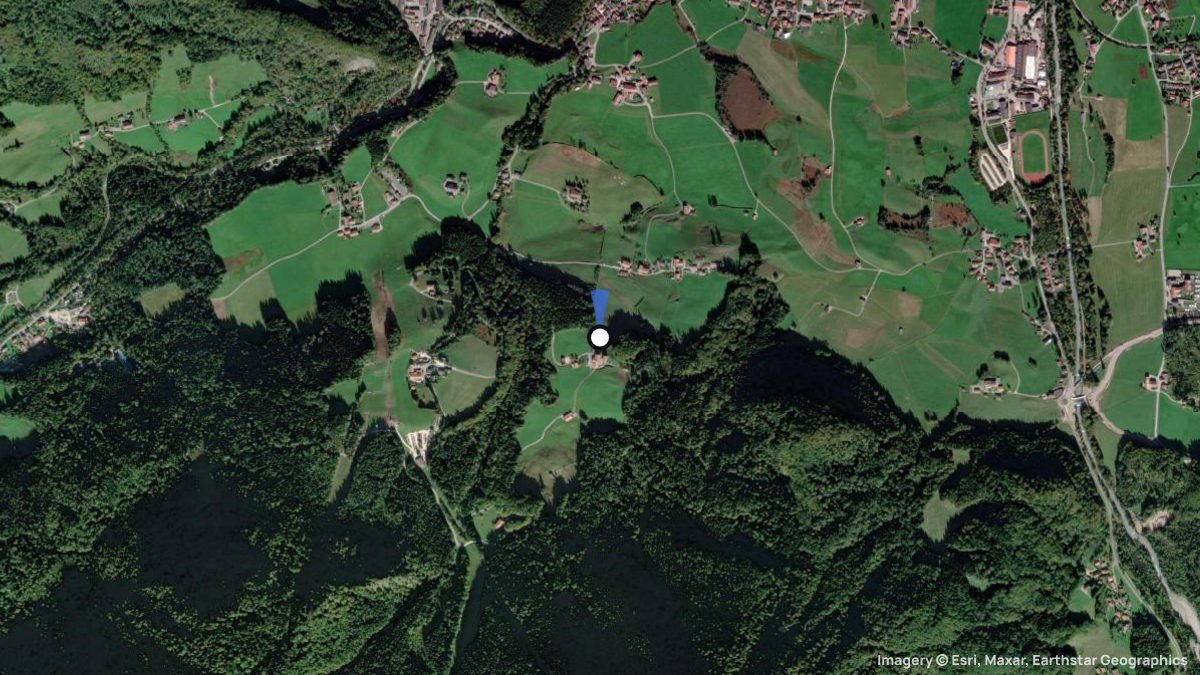Satellite map of Weingarten with its launches and landings
