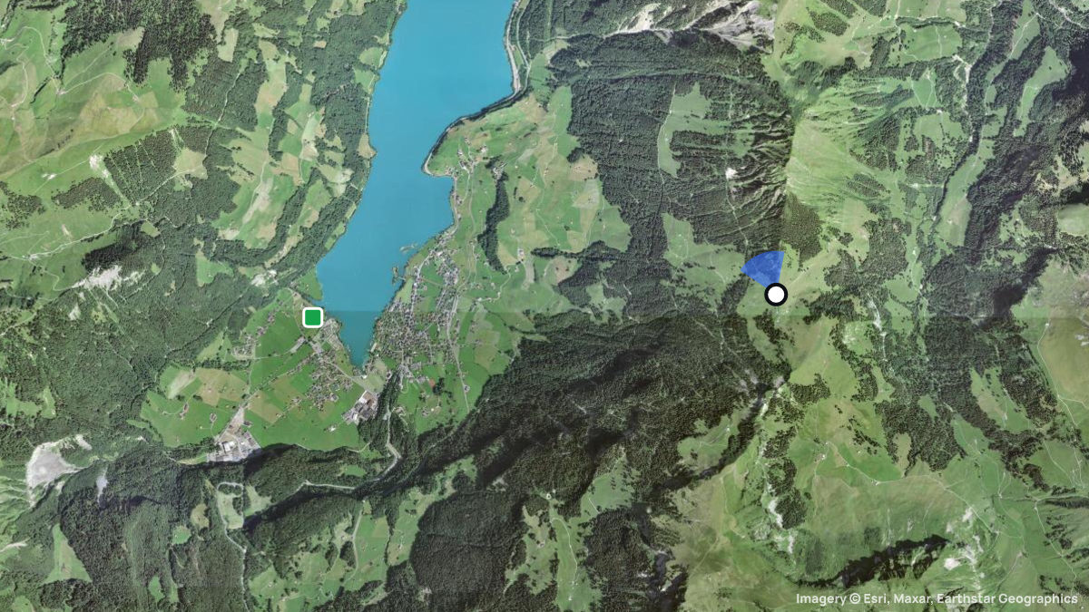 Satellite map of Hüttstett with its launches and landings