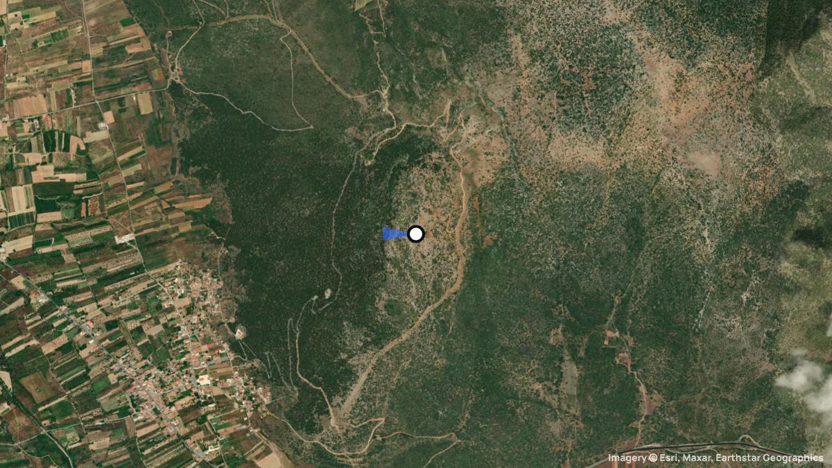Satellite map of Rizes with its launches and landings