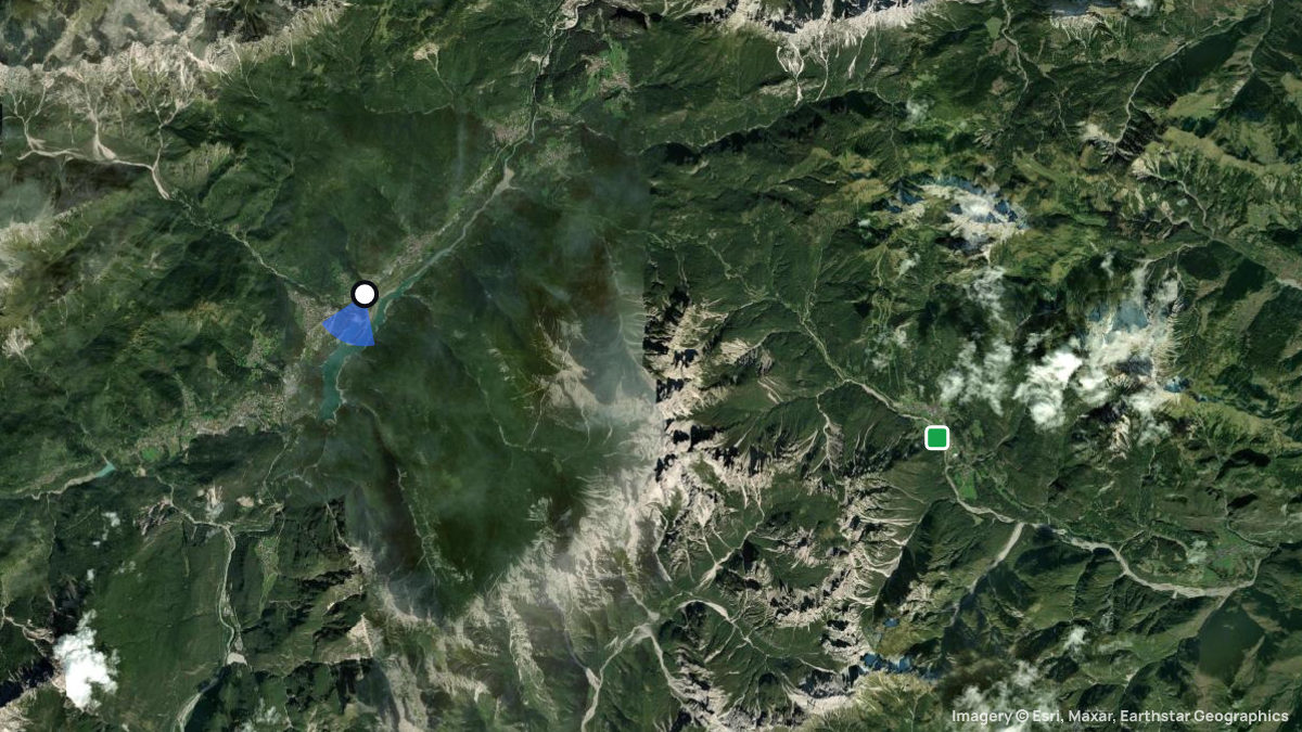 Satellitenkarte von Varmost mit Start- und Landeplätzen